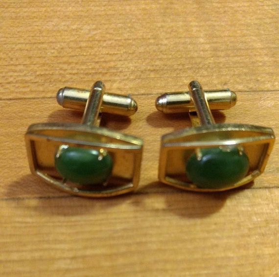 Vintage Gemstone Cufflinks - image 3