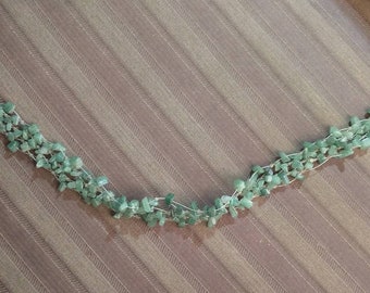 Vintage Natural Green Adventurine? Necklace 16"