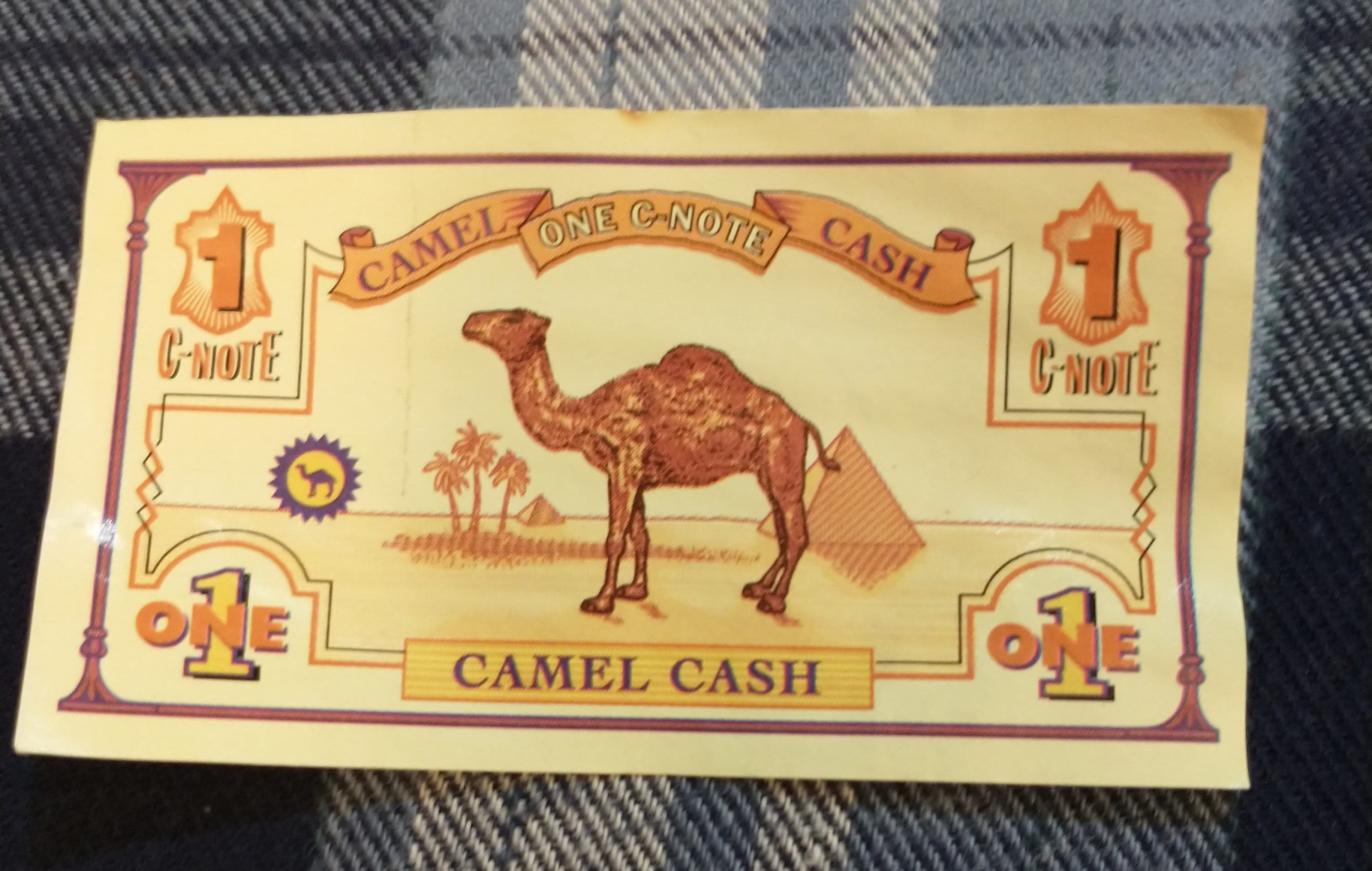 Lot of Six Assorted Camel Cash C Notes