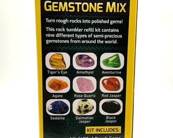 NATIONAL GEOGRAPHIC Hobby Rock Tumbler Kit Includes Rough Gemstones, 4  Polishing Grits, Jewelry Fastenings and Detailed Learning Guide -  New  Zealand