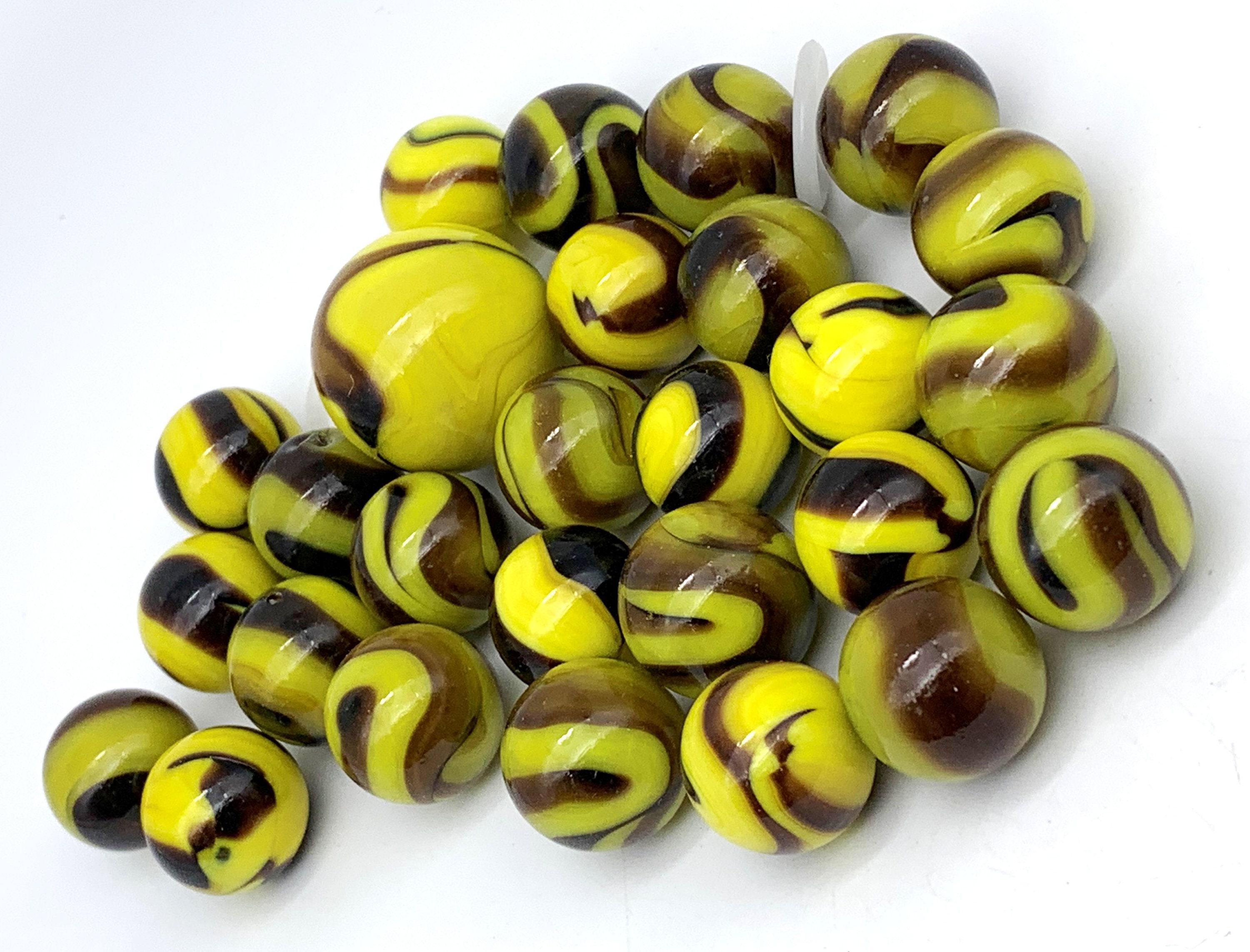 Bumblebee Collector Series Net Bag Glass Mega Marbles by Vacor Blue ...