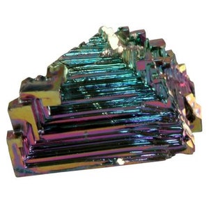 3 Bismuth Crystal Specimens Beautiful Rainbow Mineral Healing, Crafts Choice of Size image 4