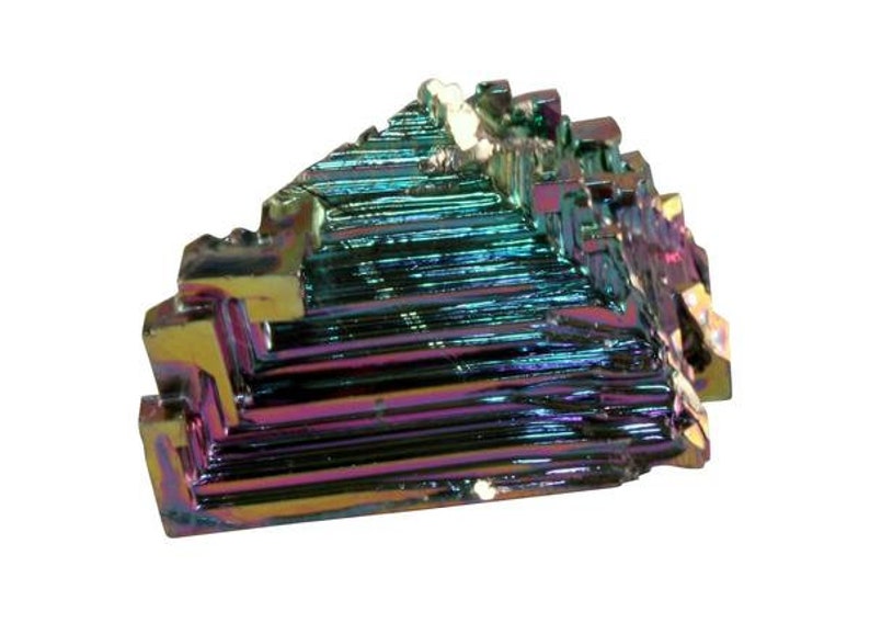 3 Bismuth Crystal Specimens Beautiful Rainbow Mineral Healing, Crafts Choice of Size image 4
