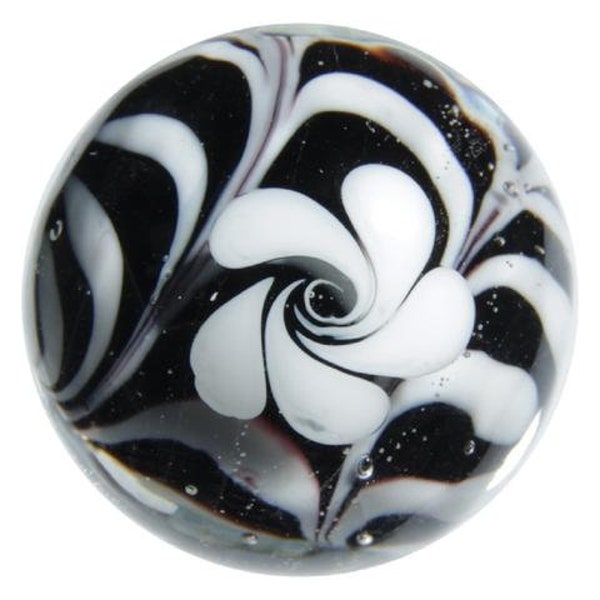 Hocus Pocus - 22mm Handmade Art Glass Marble w Stand Decorating Games Crafts Art Work