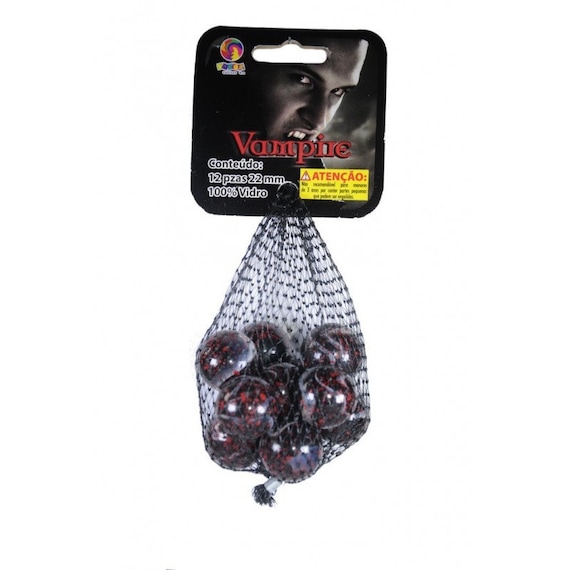 6 Net Bags of Rare Marbles 25 per Bag - Vampire, Werewolf, Swamp