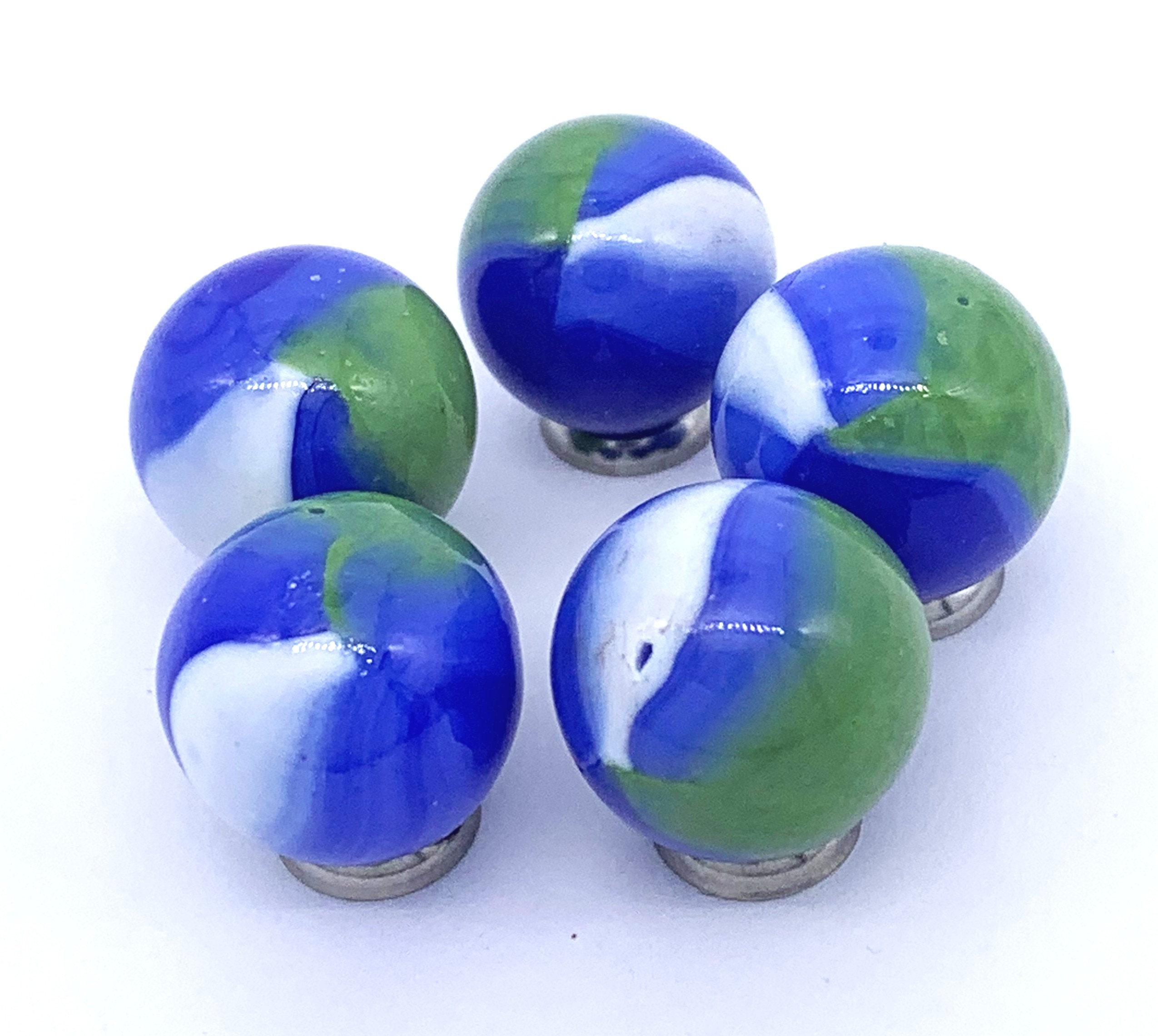 お客 16mm Early Edition Blue Dolphin Glass Mega Marble Players Choice