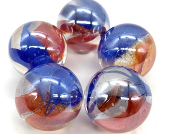 Pack De 50 Canicas De Vidrio De Colores – 1,6 Cm, Diseños Artesanales, Ideales Para Juegos, Decoración Y Rellenos De Fiesta