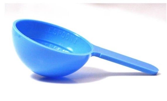 1/2 Ounce 1 Tablespoon Blue Plastic Measure, Pack of 100 Measuring Scoops 