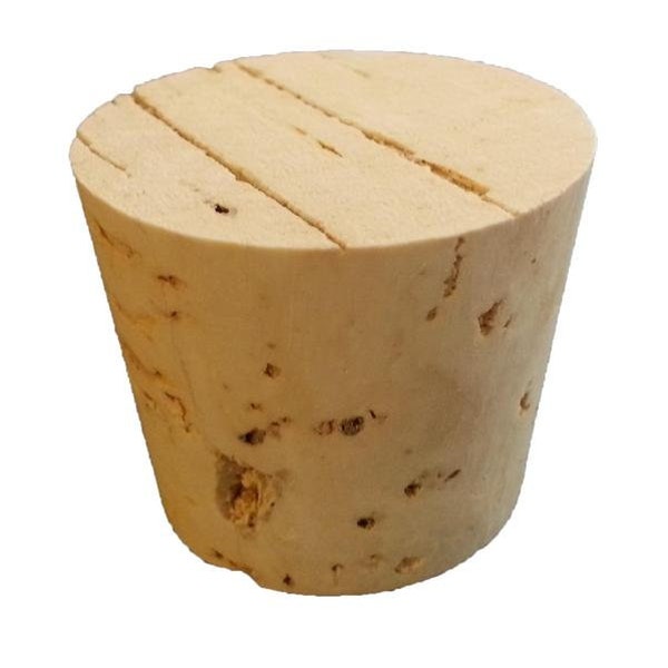 Size 22 Tapered Cork Stopper - Top  1 47/64 x Point 1 15/32 x 1 1/2 Length (Inches)  Choice of Quantity