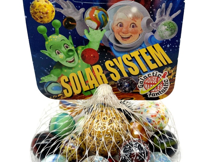 NEW for 2022! Net Bag 21 "solar System" Assortment of Glass House of ...