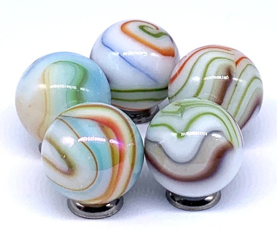 MARBLES 2 POUNDS OF 5/8" PENGUIN MULTI COLOR MEGA MARBLES FREE SHIPPING 