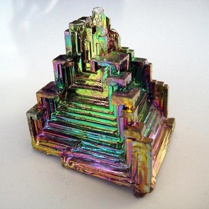 3 Bismuth Crystal Specimens Beautiful Rainbow Mineral Healing, Crafts Choice of Size image 3