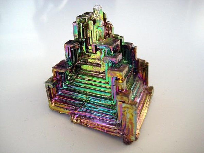 3 Bismuth Crystal Specimens Beautiful Rainbow Mineral Healing, Crafts Choice of Size image 3