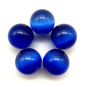 20mm Nimbus Medium Blue Cat's Eye Marble Fiber Optic - Etsy