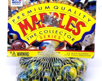 16mm Zebra Player Marbles Zebra 5/8th