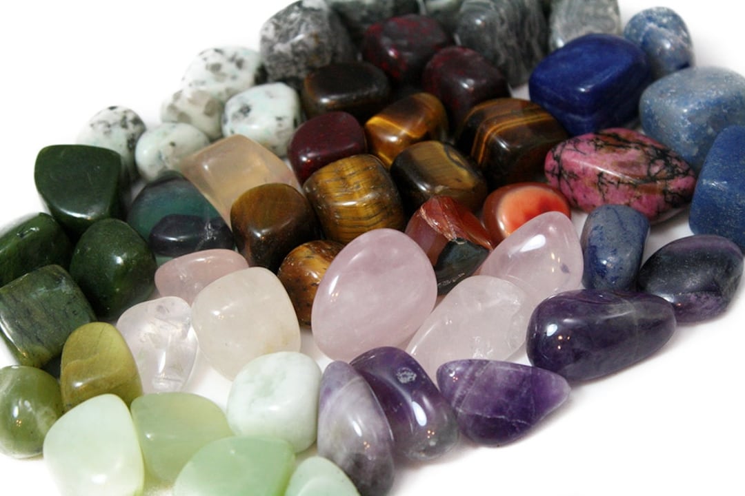 All Natural Gemstone Mix Natural Tumbled/polished Rocks Bulk up to 500 ...