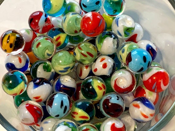 Yin Yang 16mm Handmade Art Glass Marbles Set of 6 W Stands assorted Colors  Decorating Games Crafts Art Work - Etsy Israel