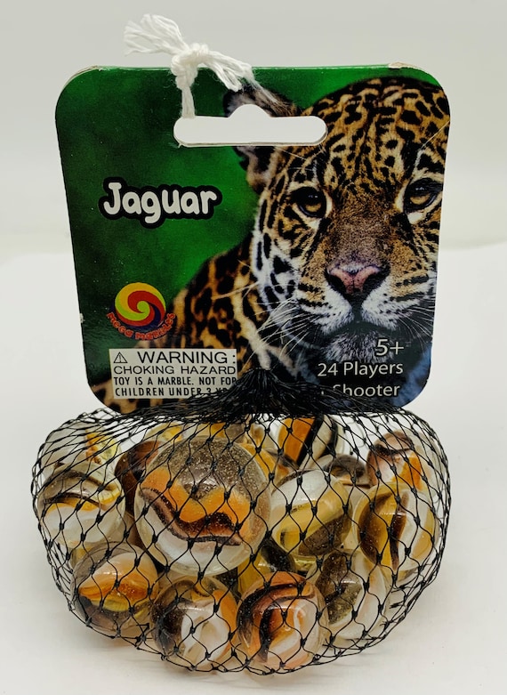 グラスワンダー ポスター ① Net Bag of 25 Jaguar Glass Mega Marbles by Vacor Clear W