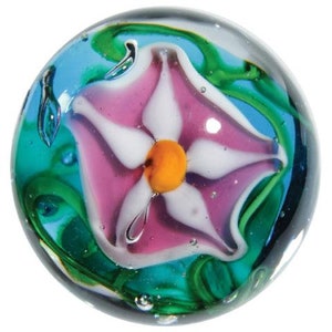 Stargazer - Handmade Art Glass Marble w Stand (16mm or 22mm) Decorating Games Crafts Art Work