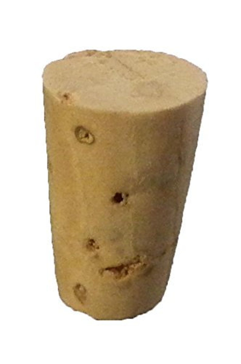 Choice of Quantity Inches Size 5 Tapered Cork Stopper Top 1116 x Point 1732 x 78 Length