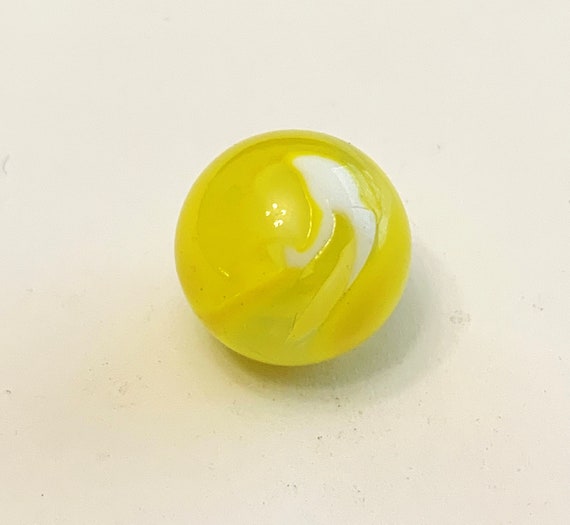 MaRécréation - 30 Billes En Verre 16 Mm - Mélange Créatif Opaques & Transparentes - Jaune Bourdon - Collection