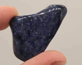 Set of 2 Polished Dumortierite Stones ~ 125 Inch Crystals ~ Blue Mineral Specimens, Healing Stones Geology & Crystal Collection Borosilicate