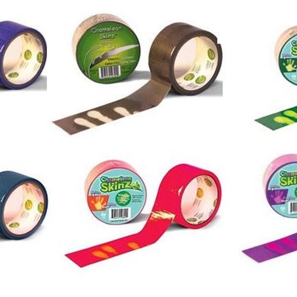 Chameleon Skinz Color Changing Thermal Sensitive Duct Tape Choice of 6 Colors Temperature Sensitive Waterproof FUN!!