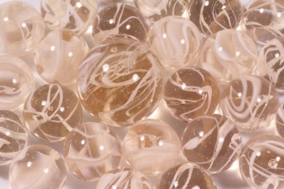 Cotton Candy 16mm Glass Early Edition Player Marbles Pack of 5