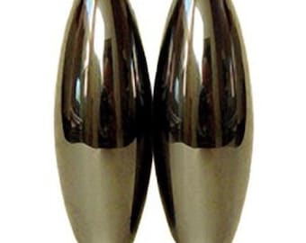 One Pair Large Magnet Ellipsoids - Buzz Magnets 60mm 2.25 inches Snake Eyes