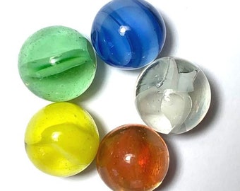 Mega Pee Wee Marbles *1 Round Small 5/8" Display Stand For Cateye Earth 