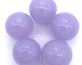 NEW FOR 2023!! 16mm Purple Glass Marble Players 5/8th" Pack of 5 Lovely Light Purple Color Great for Decor Party Favors Games Arts & Crafts