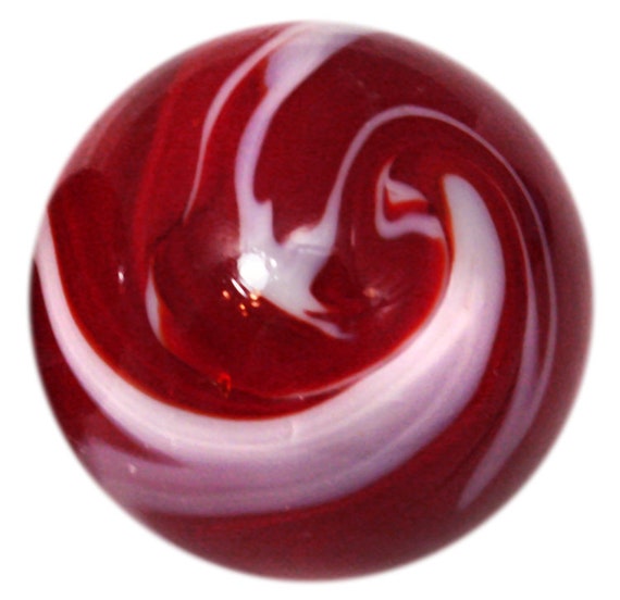 画材 Red Marble Genuine Marbles Christensen Agate Red Devil Striped Transparent UV
