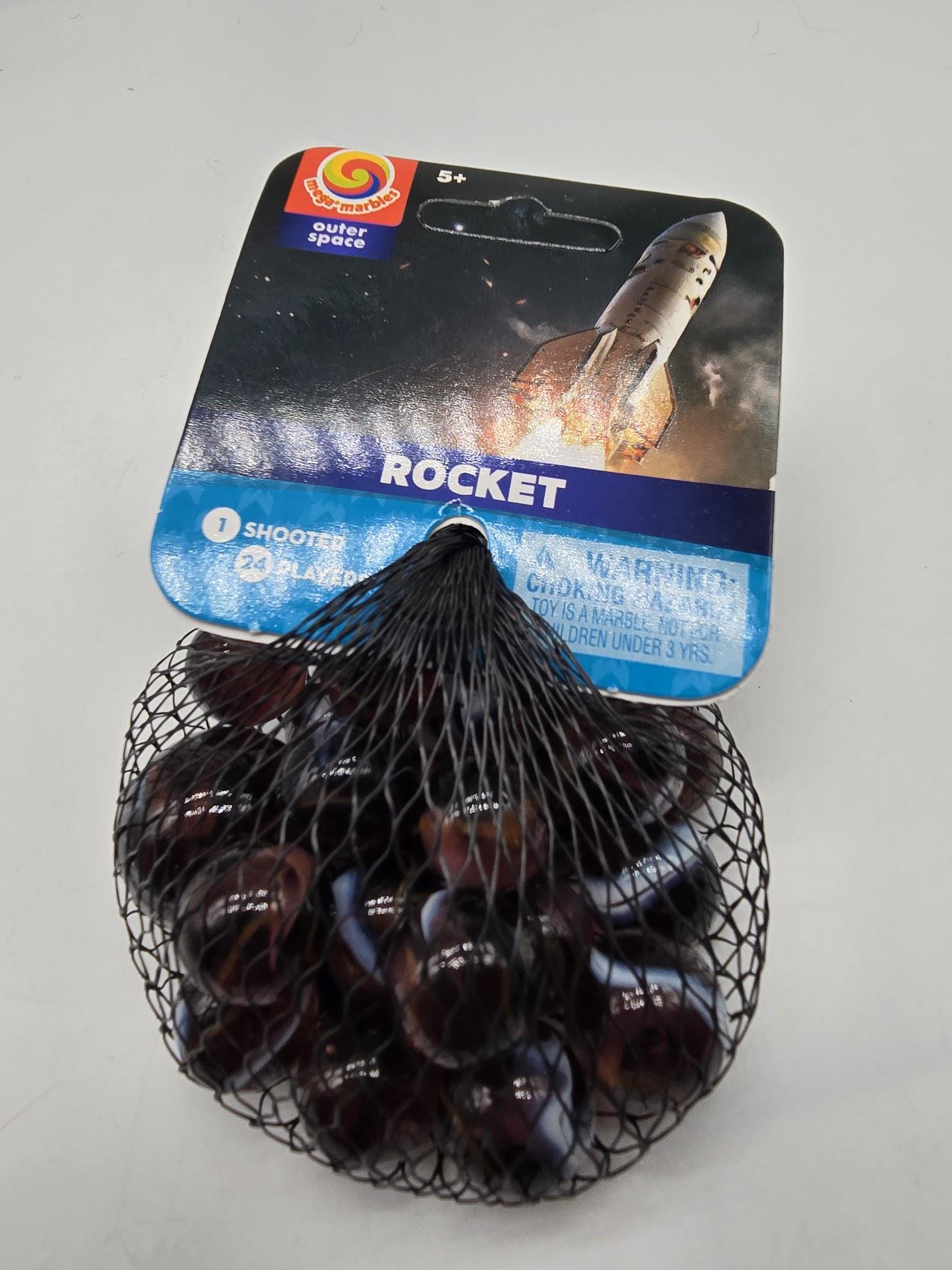 NEW FOR 2025! Rocket Net Bag Glass Marbles 24 16mm Player Marbles