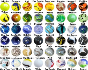 Mega Fun Marbles Player Bundle - Pack of 57 Different Styles in 14mm & 16mm Vacor Plus Bonus Marbles