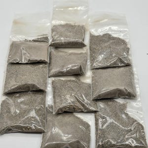 Light Gray Volcanic Ash and Rock - 3 Bags of 25g Mineral Specimen image 3