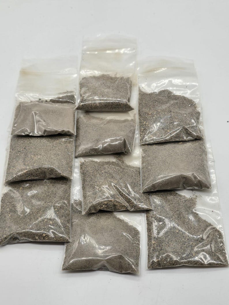 Light Gray Volcanic Ash and Rock - 3 Bags of 25g Mineral Specimen image 3
