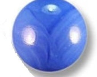 Pack of 5 22mm Pearly Blue Shooter Marbles (7/8th") Glossy Pearlescent Glistening Glass Games Décor Yard Art Crafts Party Favors