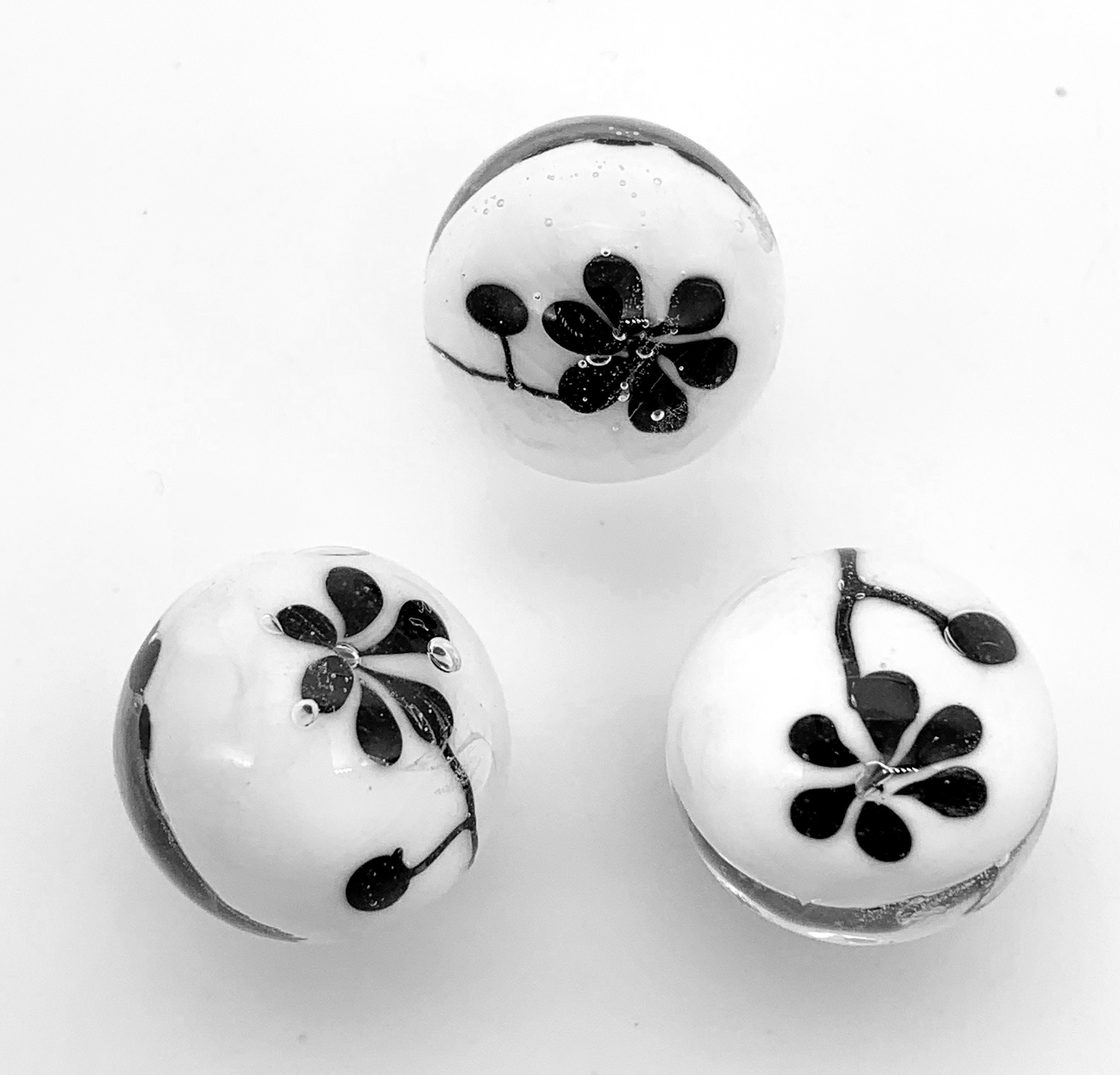 16mm Black Marbles Etsy