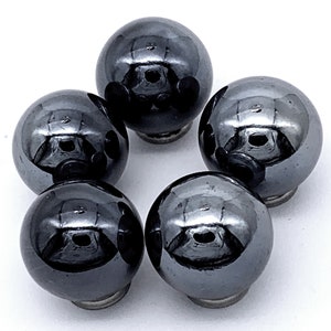 New for 2022! 16mm Classic Pearly Solid Black Glossy Player Glass Marbles Pack of 50 House of Marbles Vacor 5/8&quot; Decorating Games Crafts
