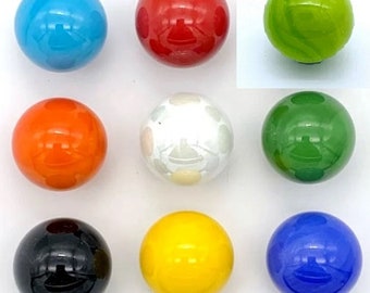 Choose Your Colors! Pack of 30 - 19mm Opal Glass Game Marbles for Games, Marble Runs and other Fun Activities! Customized by YOU!