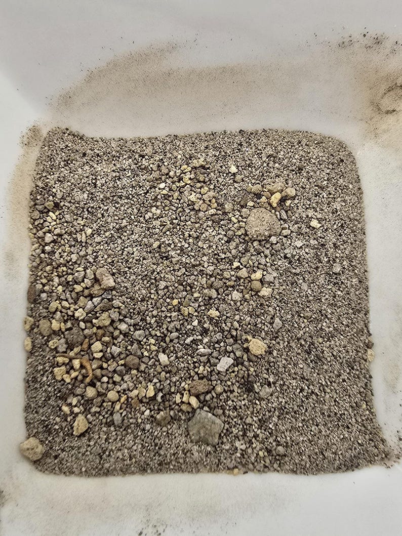 Light Gray Volcanic Ash and Rock - 3 Bags of 25g Mineral Specimen image 5