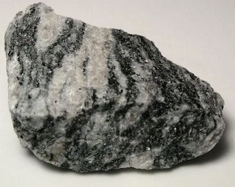 Gneiss Metamorphic Rock  - 3 Unpolished Mineral Specimens - Measures 1-2 inches on Longest Side