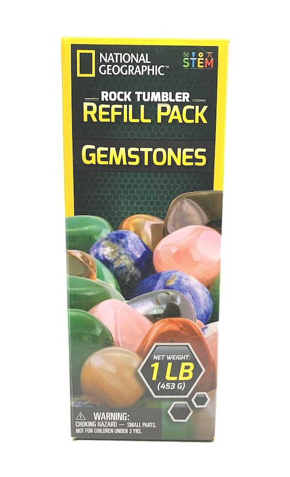 NATIONAL GEOGRAPHIC Agate Mix Rock Tumbler Refill Pack