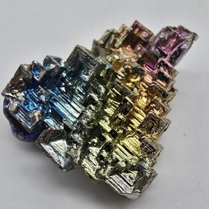 Bismuth Crystal Specimens Pack of 2, 5, or 10. Beautiful Rainbow Mineral Healing, Crafts Choice of Size