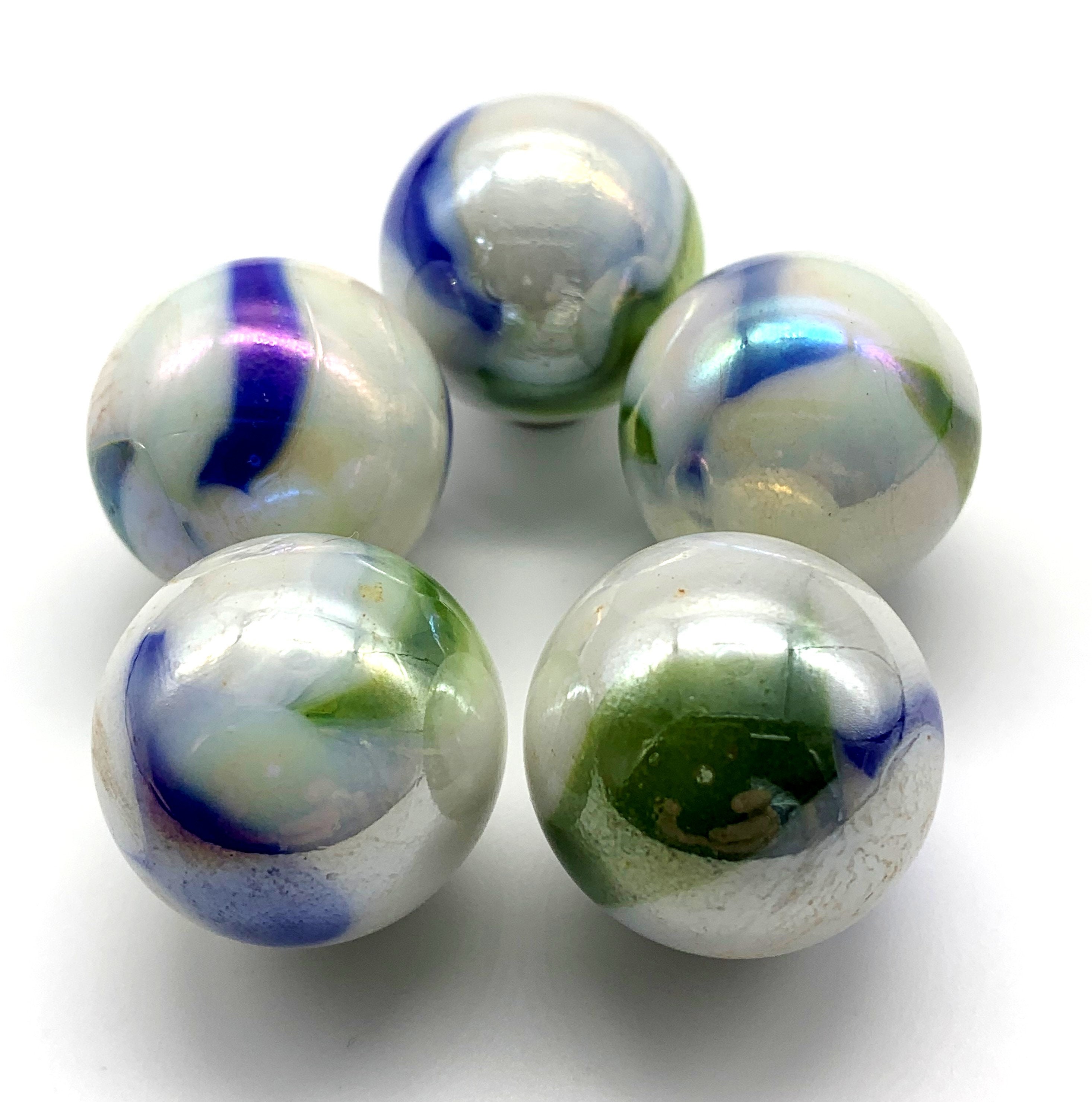 25mm Comet 1 inch Glass Marble Shooters Pack of 5 Etsy