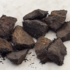 Magnetite Lodestone Rocks - 10 Unpolished Mineral Specimens - Measure 1.5 - 2 Inches on Longest Side