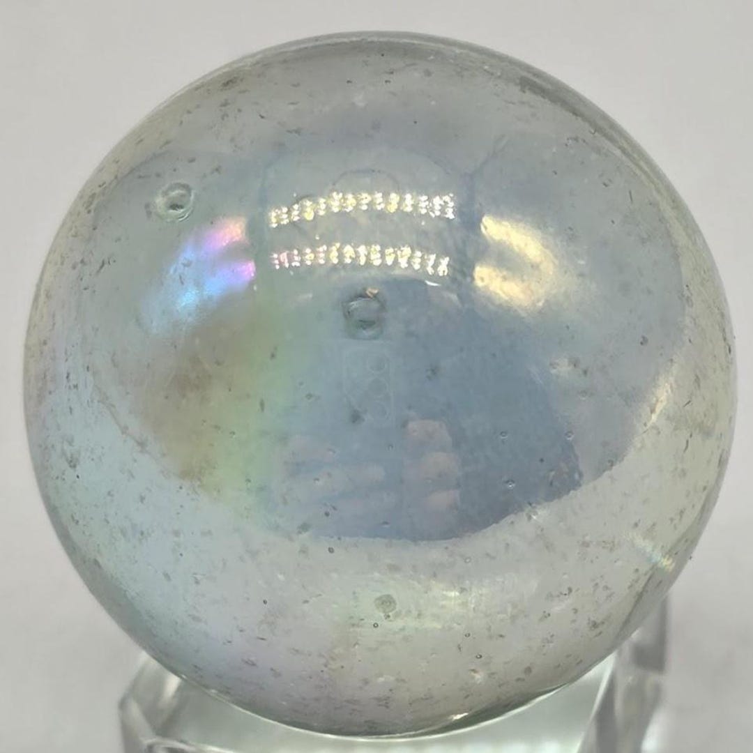 35mm Iridescent Clear Soap Bubble 1.4 Inch Giant Glass Marble W