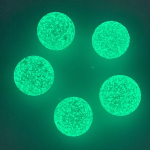New for 2020!!  25mm &quot;Glow-Ball&quot; Marbles (1&quot;) Shooters Glow in the Dark! Your choice of quantity