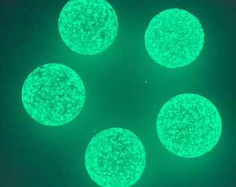 New for 2020!!  25mm "Glow-Ball" Marbles (1") Shooters Glow in the Dark! Your choice of quantity
