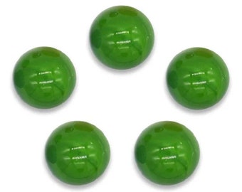 New for 2023! 19mm Opal Green Glass Player Marbles Pack of 5 Shiny Vacor House of Marbles Games Arts & Crafts Party Favors Decor